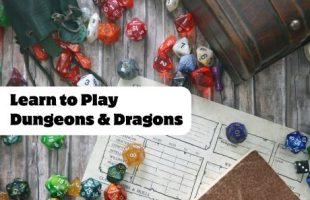 Dungeons and Dragons dice and character sheet
