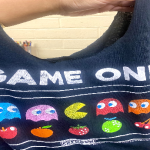 T-shirt bag with pac-man game characters