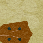 Illustration of people reading and playing music on a large guitar, with text: "E heluhelu kākou MELE 2023 Summer Reading Challenge.