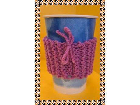 knitting around a cup