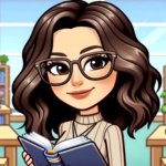 Cartoon avatar of librarian Ruby Redona