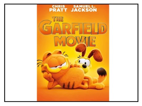 garfield and odie on orange background