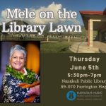 Mele on the Library Lawn