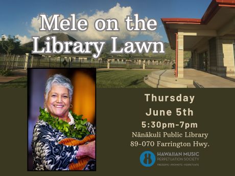 Mele on the Library Lawn