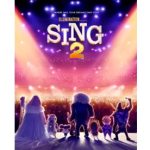 Sing 2 movie poster animals on stage facing crowd