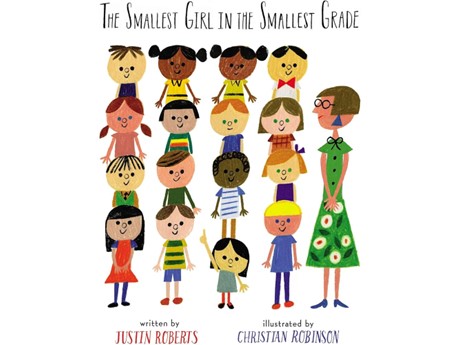 Book cover featuring illustrations of children representing a class and their teacher