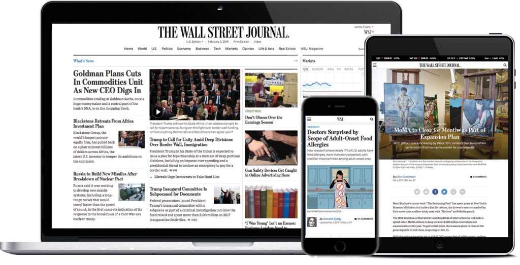 Wall Street Journal digital edition