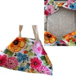 flower colored tote bag for food