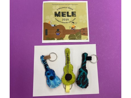 3 ukulele keychains
