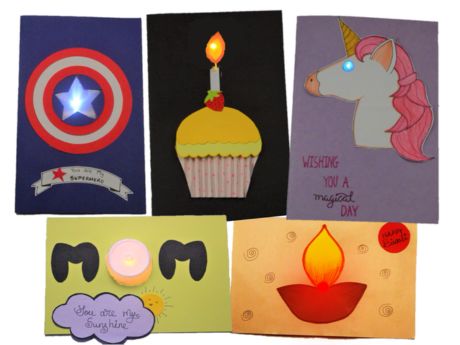 paper circuit greeting cards