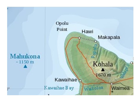 Map of Kohala