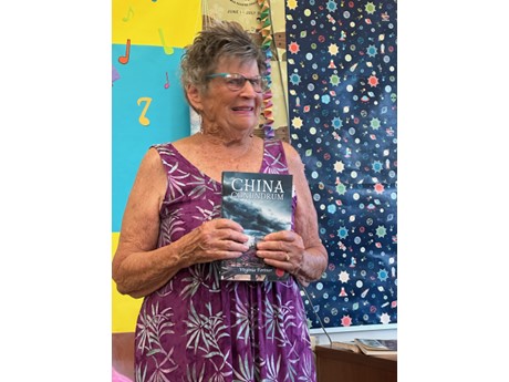 Author Virginia Fortner with her latest novel