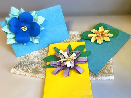 Paper crafts with flowers