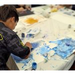 child painting