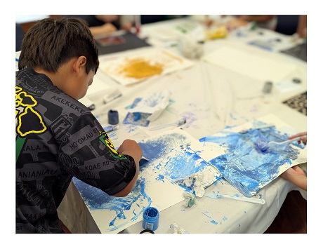 child painting
