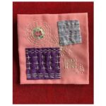 Stitching sampler made in the Boro style.