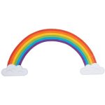 a digital drawing of a rainbow
