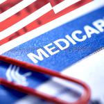 Closeup of Medicare card