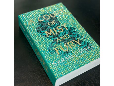 Book with gems on cover