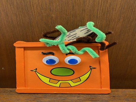 pumpkin craft stick