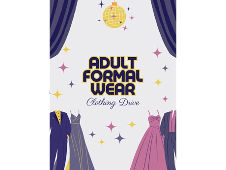 adult formal wear clothing drive