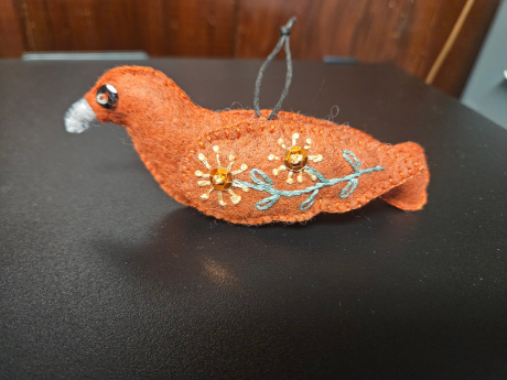 embroidery bird