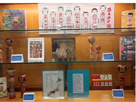 kokeshi doll display manoa display of kokeshi doll, artworks and books on the dolls