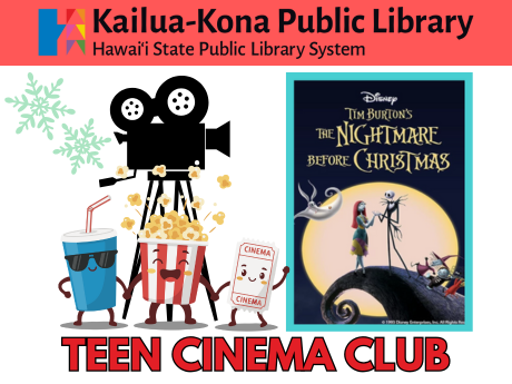 Teen Cinema Club logo featuring The Nightmare Before Christmas movie poster