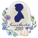 Jane Austen silhouette with floral detail