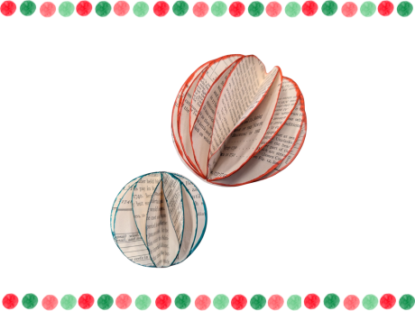 Image of honeycomb paper ornaments
