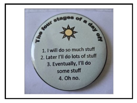 green button with text