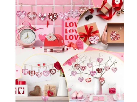 5D Diamond : Heart Keychains (6+)