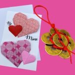 Valentine's Day card and Chinese lucky charm