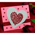Valentine's Day Card with gemstones