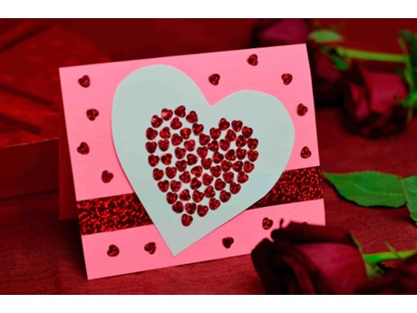 Valentine Card Bedazzle