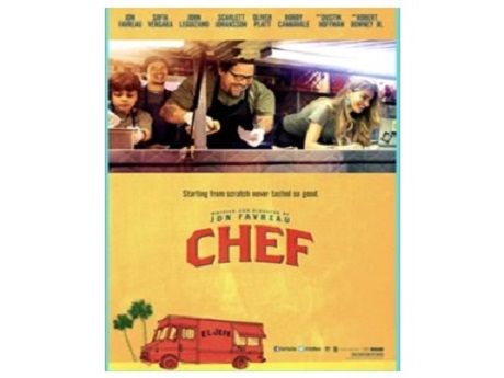Chef and others in a food truck.