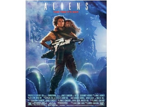 Main character standing and holding a child.