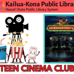 Teen Cinema Club logo featuring anthropomorphic snacks and a ticket, along with the Five Nights at Freddyʻs movie poster
