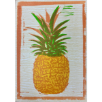 Pineapple Block Print