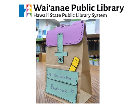 A picture of a backpack made from paperbag