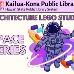 Architecture LEGO Studio: Space Series featuring astronaut floating in space surrounded by LEGO pieces