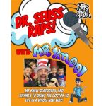 A picture of Mr. Kneel with kids at the back. Dr. Seuss Raps with Mr. Kneel.