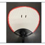 fan decorated to look like an apple