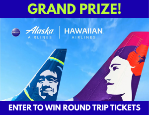 Summer Reading Challenge Grand Prize: Enter to win roundtrip tickets on Alaska/Hawaiian Airlines
