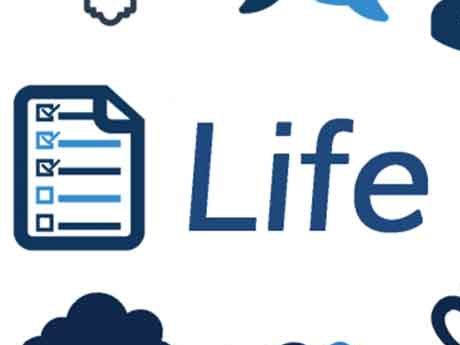 Checklist with the word Life next to it