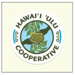 Hawaii Ulu Cooperative Logo featuring 2 hands holding a breadfruit.