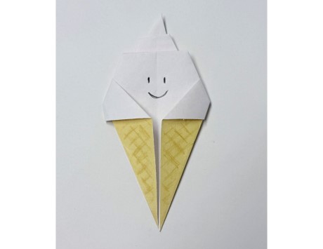 Origami Ice Cream Cone Craft