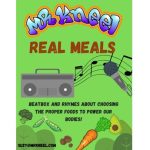 Real Meal poster advertising eating healthy with Mr Kneel