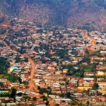buildings on a hill in Kigali, Rwanda