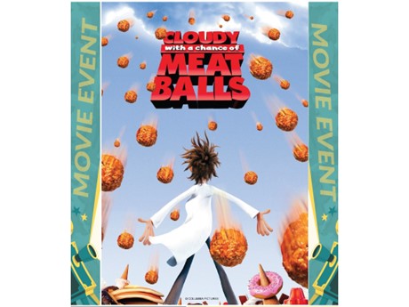 cloudy with a chance of meatballs movie event poster